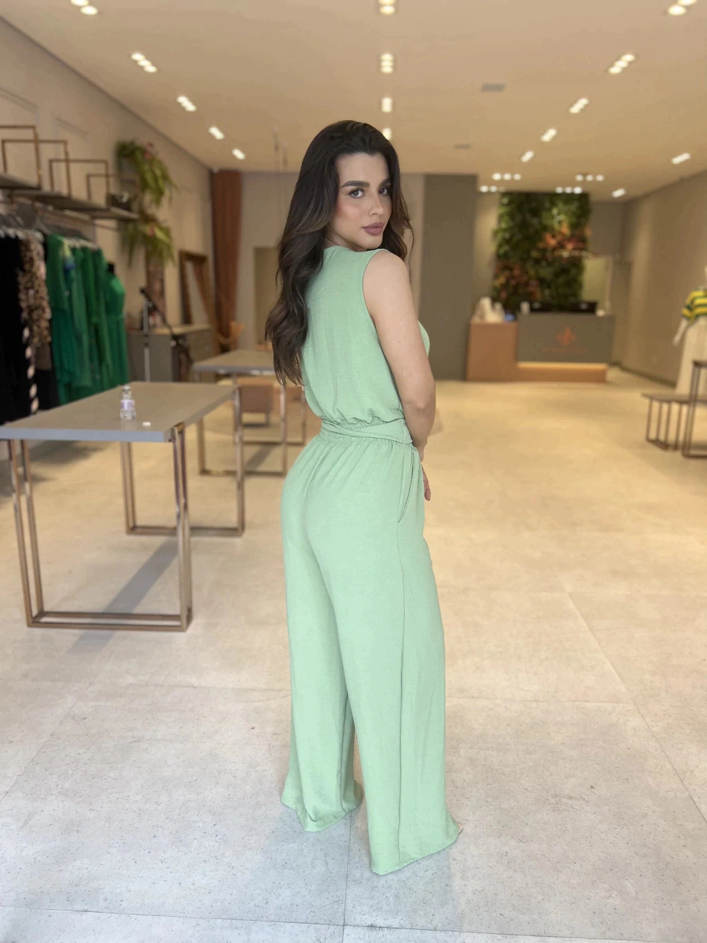 New Arrivals V-Neck High Waist Backless Apparel Women Summer Jumpsuits with Belt